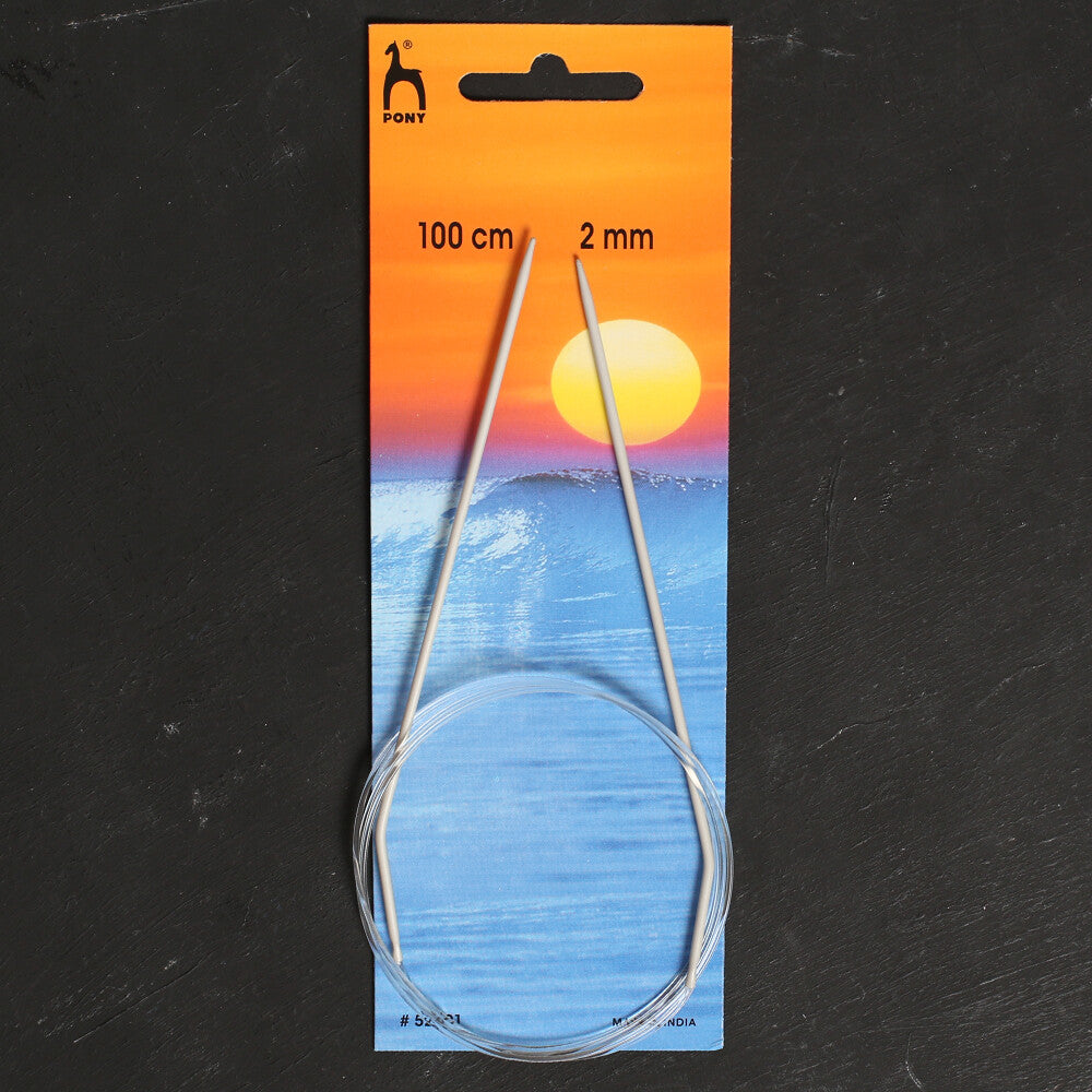 Pony 2 mm 100 cm Alüminyum Misinalı Şiş - 52601